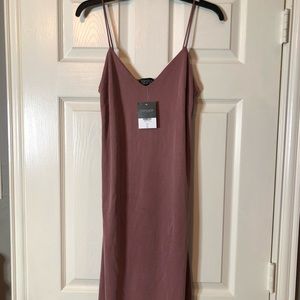 Top shop women’s dress with slit